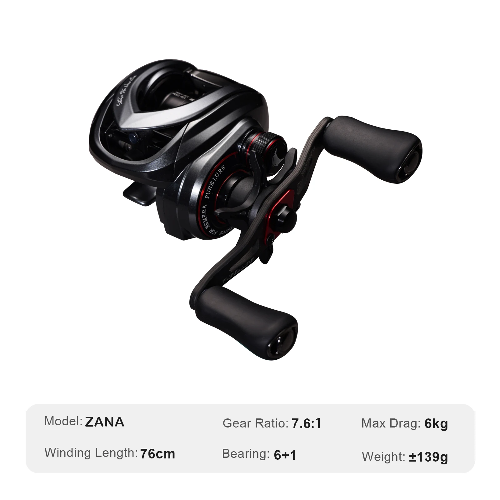 Purelure Zana — Carrete spinning de aluminio para agua salada y dulce - imagen 2