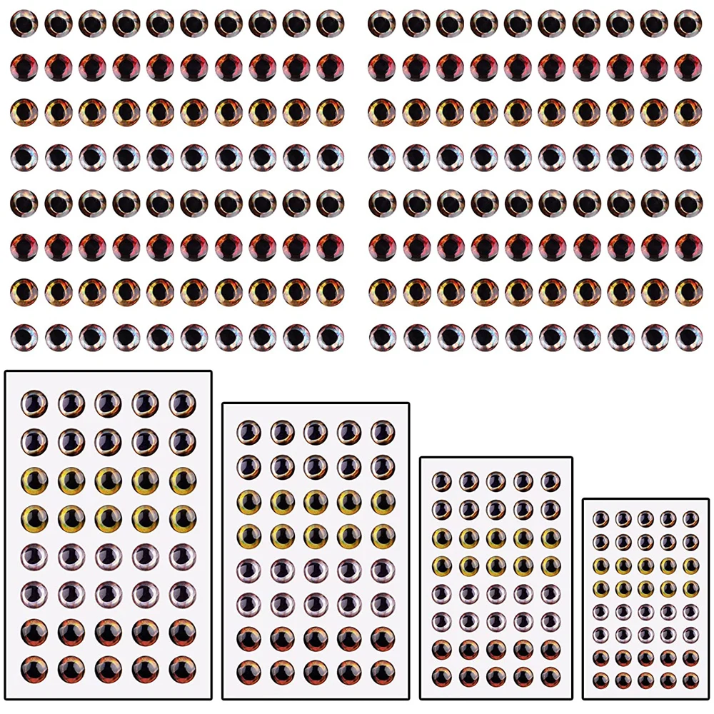 Ojos 4D realistas en diversos tamaños y colores