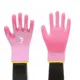 Guantes de pesca antideslizantes transpirables, manopla rosa-azul-amarillo
