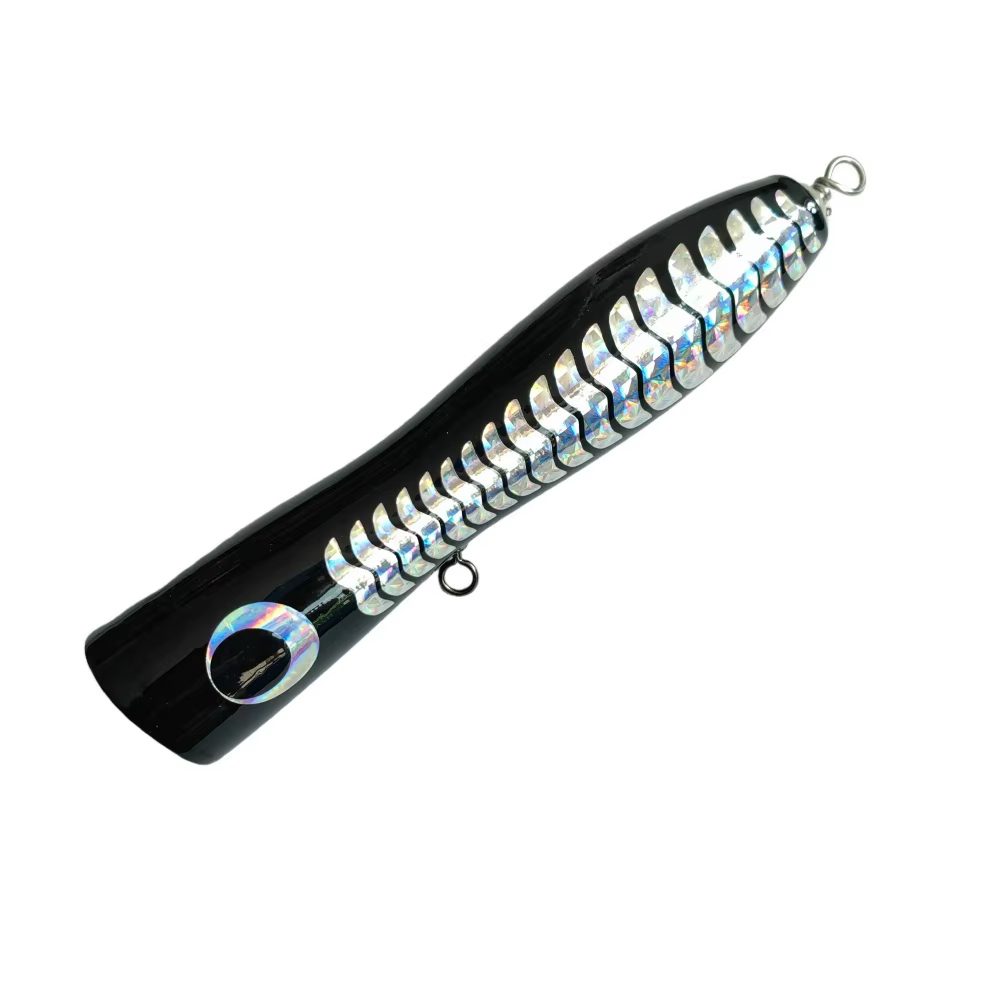 Popper Topwater madera – Señuelo flotante de superficie para mar - imagen 3