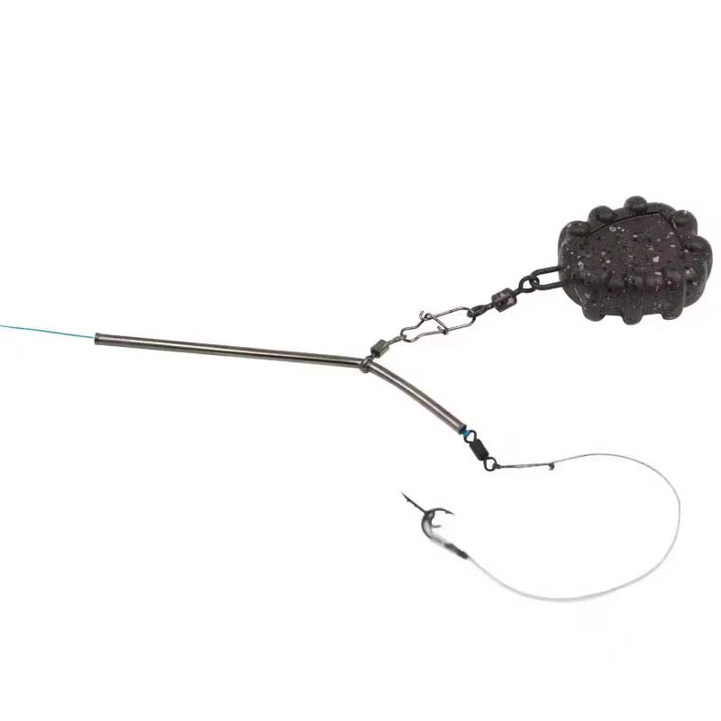 MNFT Conector Giratorio Antienredos Tubo Latón L para pesca - imagen 2