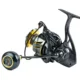 Carrete giratorio de spinning metálico sin holgura para pesca en mar