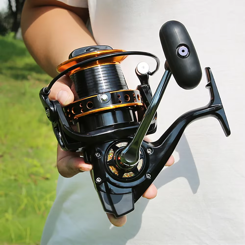 Carrete Spinning Big Angelrolle DC 9000-12000 – Arrastre fuerte - imagen 4