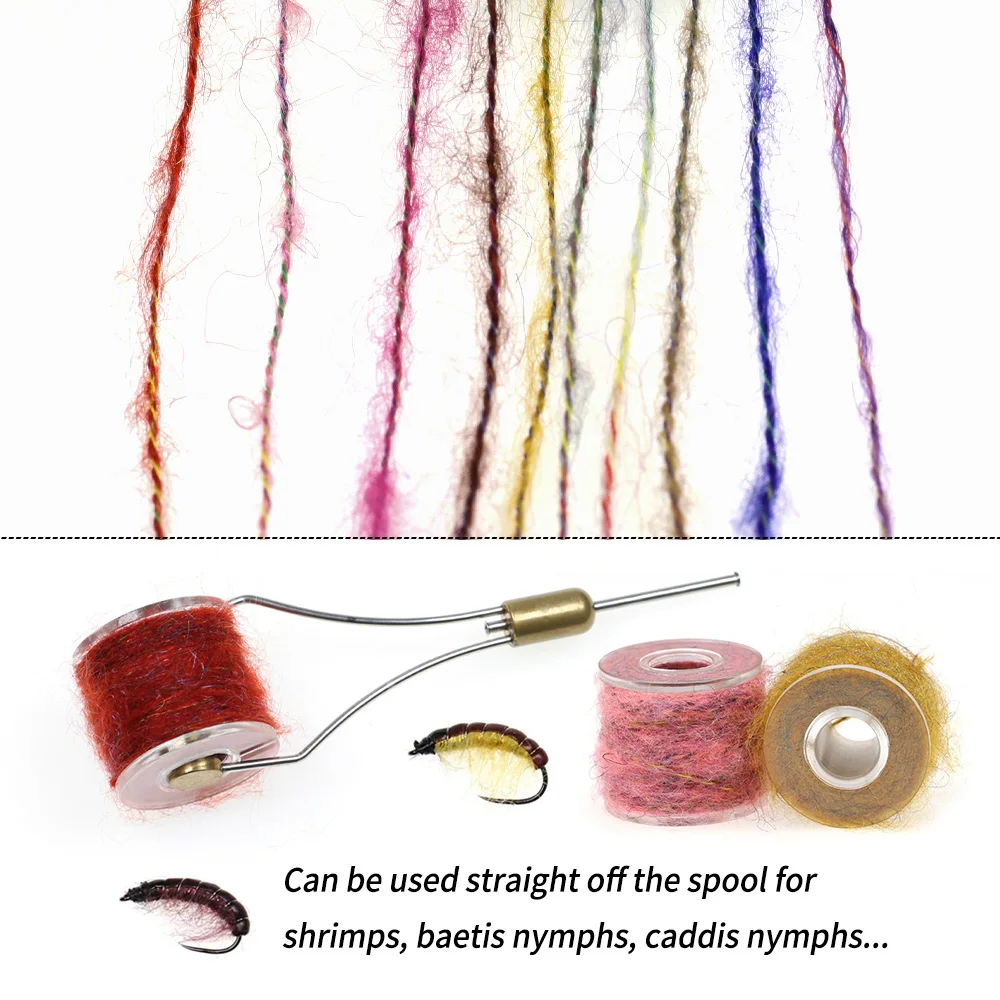 Bimoo Hilo para Atar Moscas Multicolor Baetis Caddis Ninfas - imagen 4
