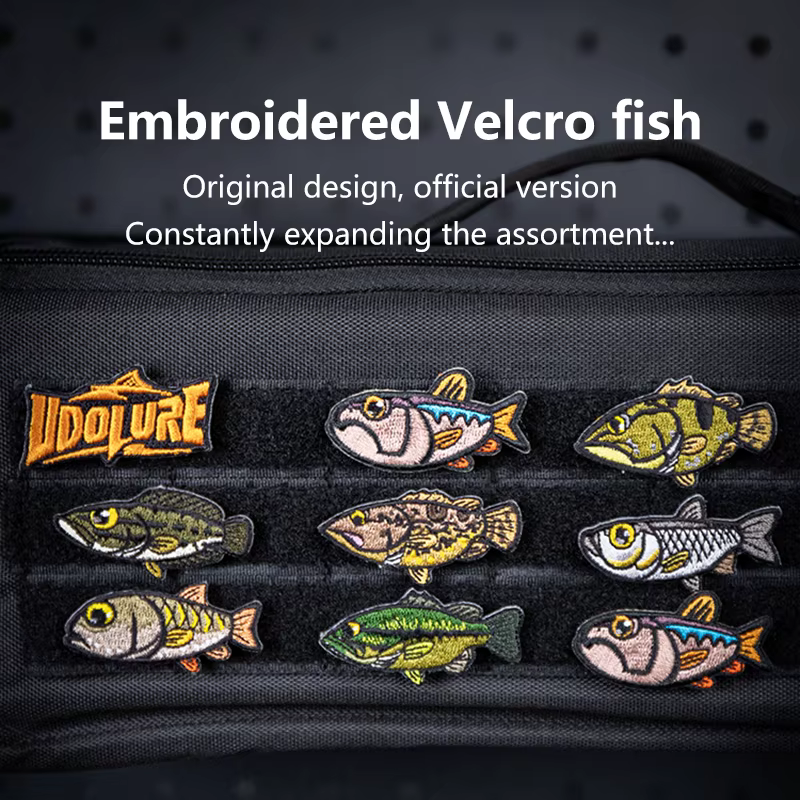 Parche de pesca bordado con velcro para mochilas y gorras - imagen 5