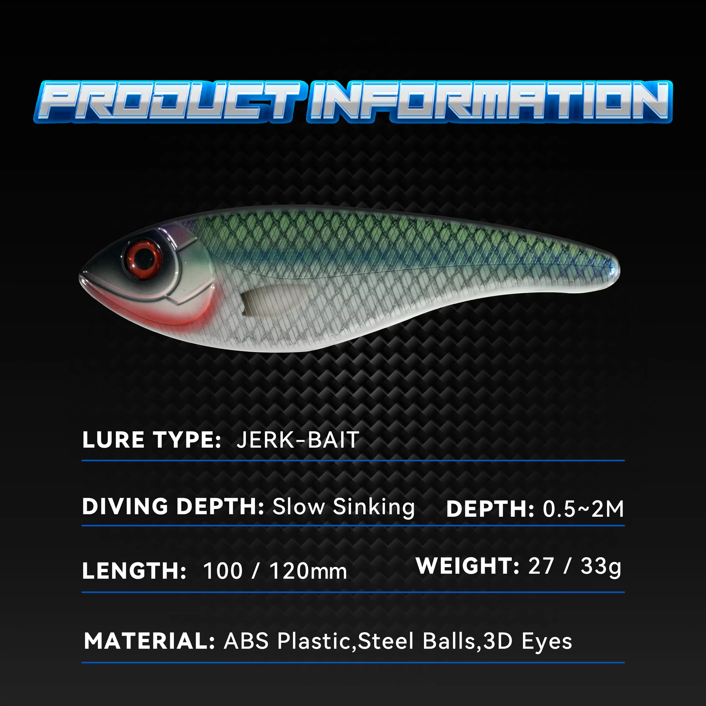VIB Jerkbait – hundimiento lento para lucio y perca - imagen 4