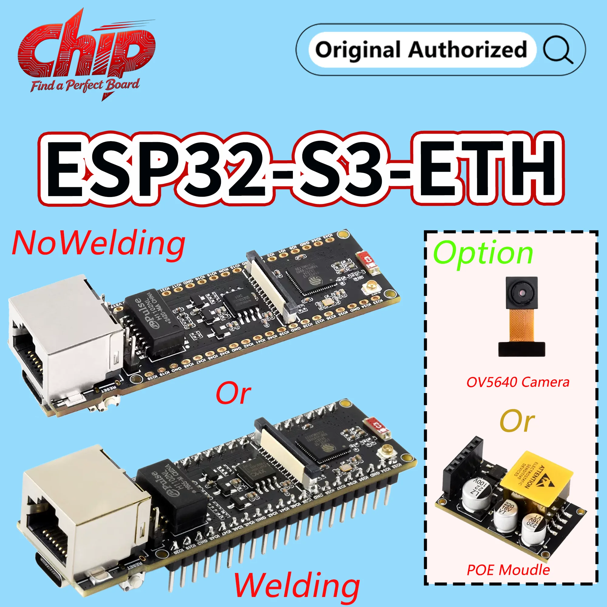 Placa ESP32-S3 ETH Waveshare con ranura TF y PoE opcional - imagen 3