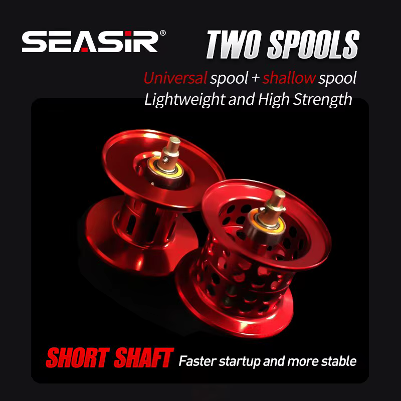Carrete Baitcasting Seasir 11+1, 7,3:1 HS, carbono y cerámica de mar - imagen 3