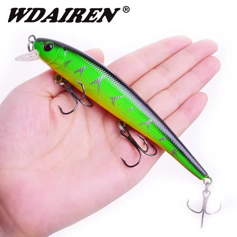 Crankbait Minnow hundido 13cm 19,5g – Señuelo para lubina y carpa - imagen 5