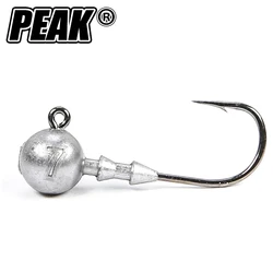 Peak Anzuelo jig head afilado con señuelo para perca y lucio