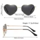 Gafas de sol con montura metálica estilo años 90, forma corazón - imagen 3