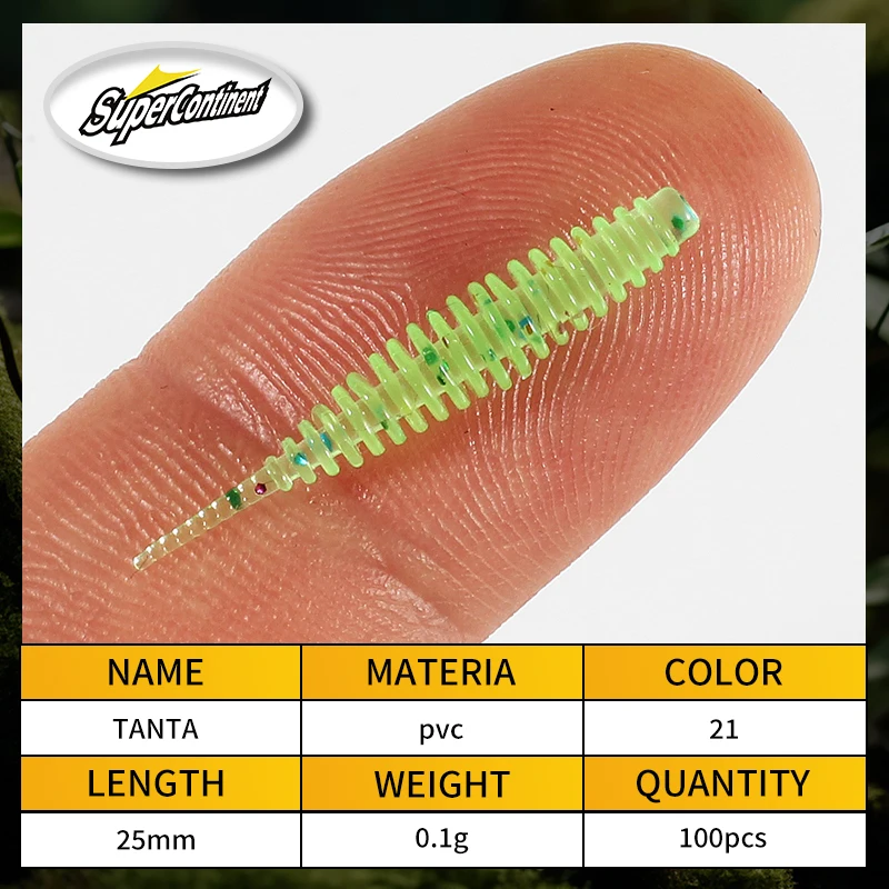 SUPERCONTINENTE Tanta Cebo Vinilo Gusano para pesca de Carpa y Lubina - imagen 4