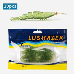 Vinilo imitación camarón de silicona para pesca deportiva
