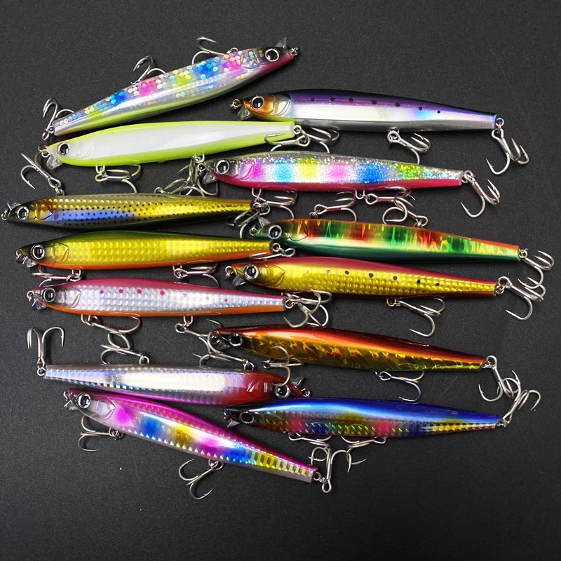 Jerkbait minnow hundido láser para pesca en agua salada - imagen 3