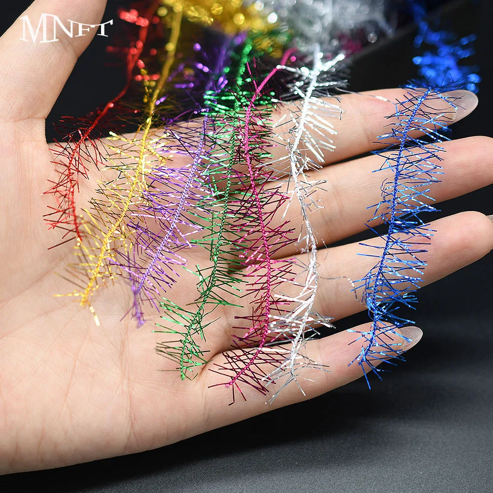 MNFT Crystal Palmer Ice Chenille - 7 colores para moscas de pesca - imagen 3