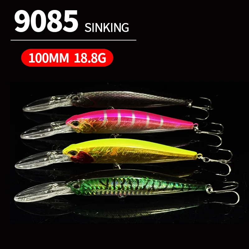 Señuelos Minnow flotantes para carpa, cebo artificial de lance largo - imagen 4