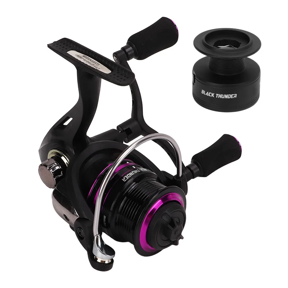 Carrete de Baitcasting metálico doble manivela con bobina baja - imagen 3
