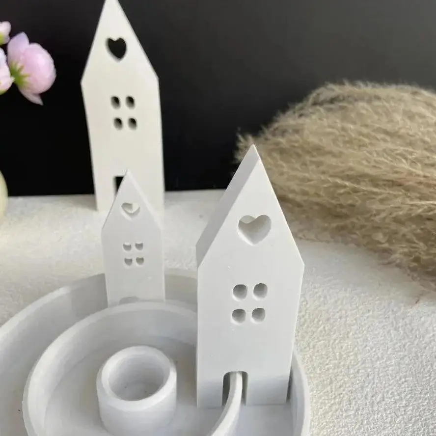 Molde de silicona mini casa para resina, velas y adornos - imagen 2