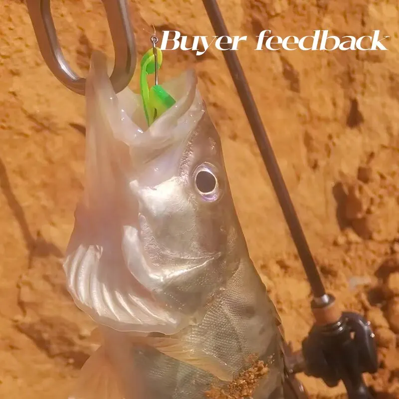Señuelos de Silicona 9cm – Vinilo tipo gusano para lubina y carpa - imagen 4