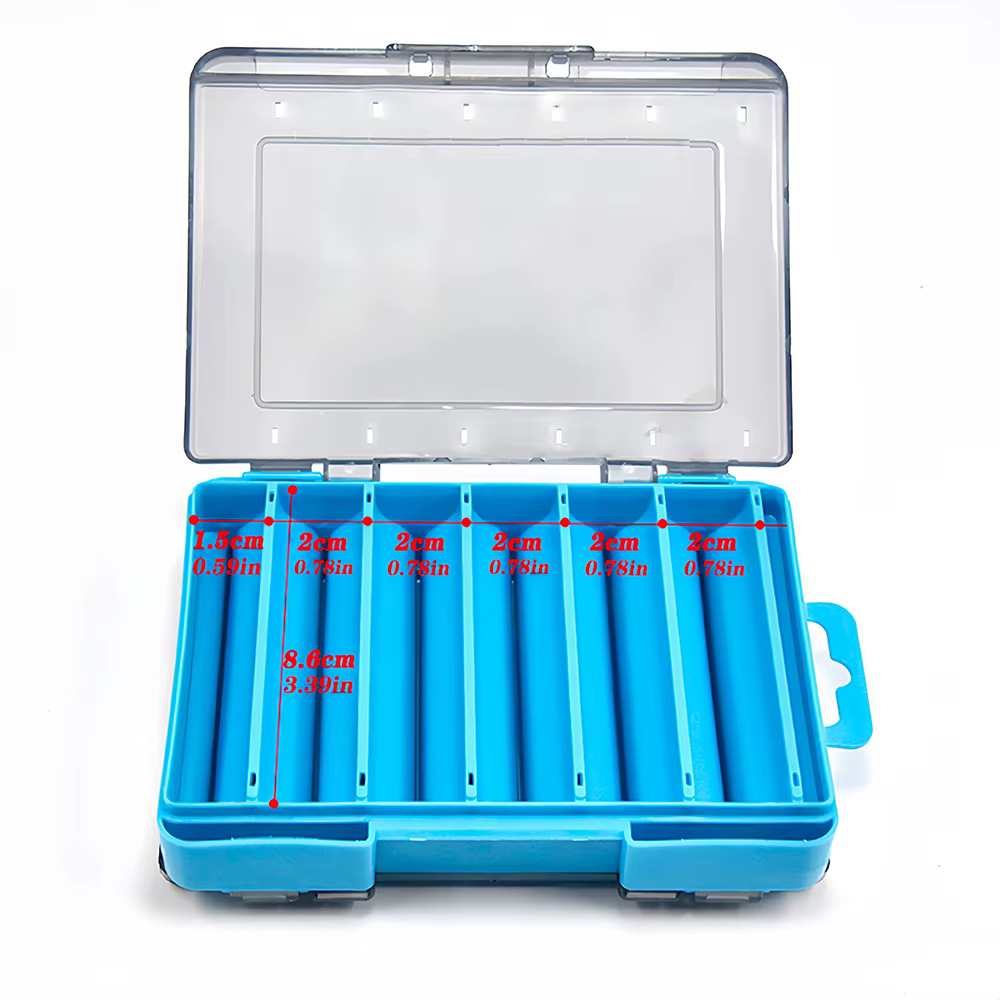 Caja doble cara portátil para aparejos de pesca – Cebo y señuelos