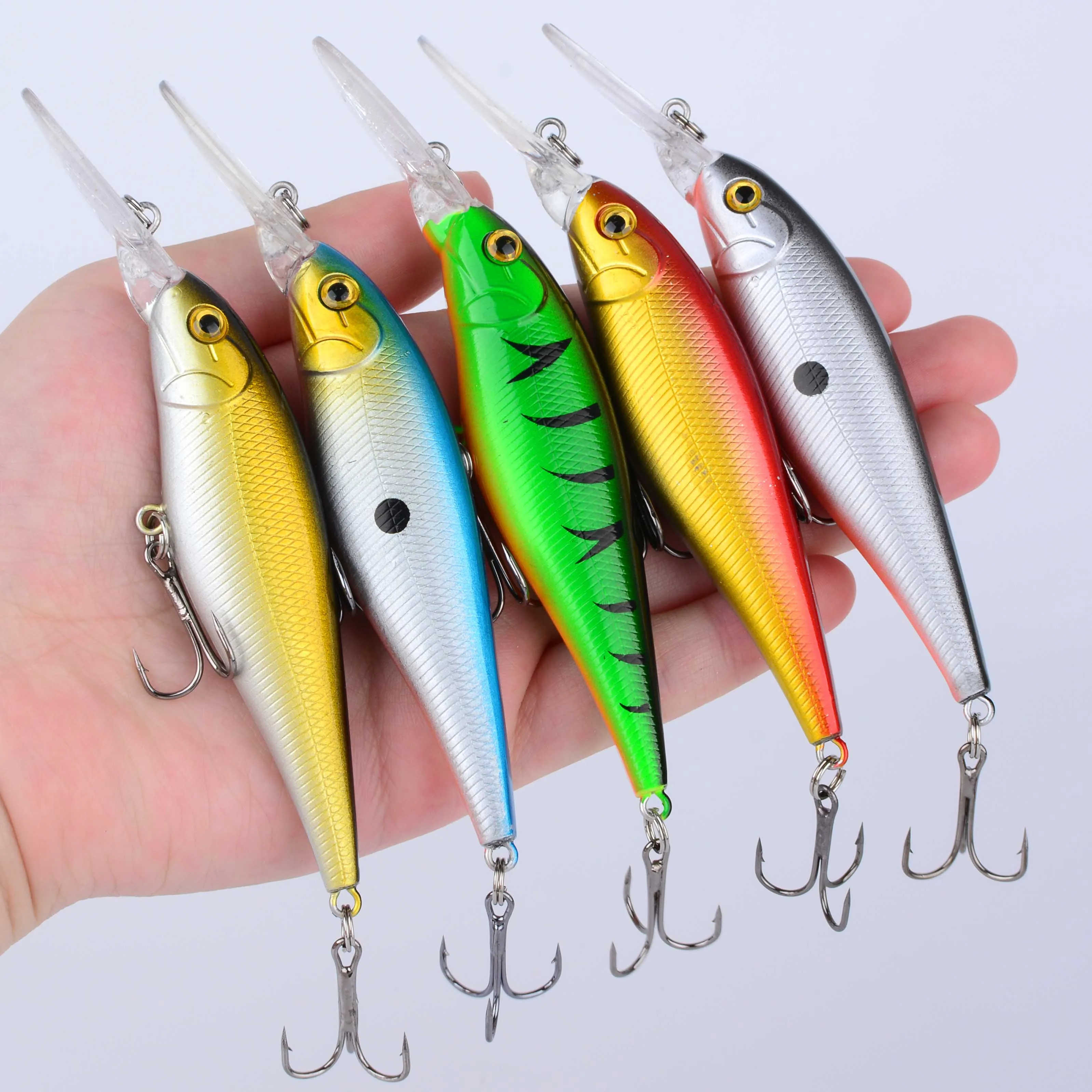 Wobbler Minnow Streak buceo para lubina con anzuelo