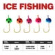 TAIYU Anzuelos pesca en hielo con cabeza de plomo y micro - imagen 5