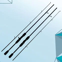 Caña de pesca ultraligera de carbono 1,8 m 2 secciones - spinning