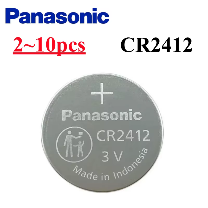 Panasonic CR2412 3V Pila Botón de Litio para Llave de Coche - imagen 3