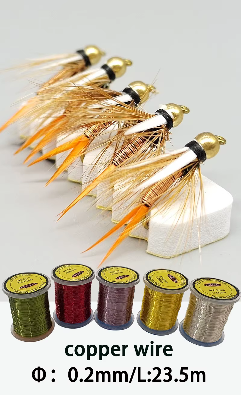 Hilo de cobre TAKEDO 0.2MM para atado de señuelos