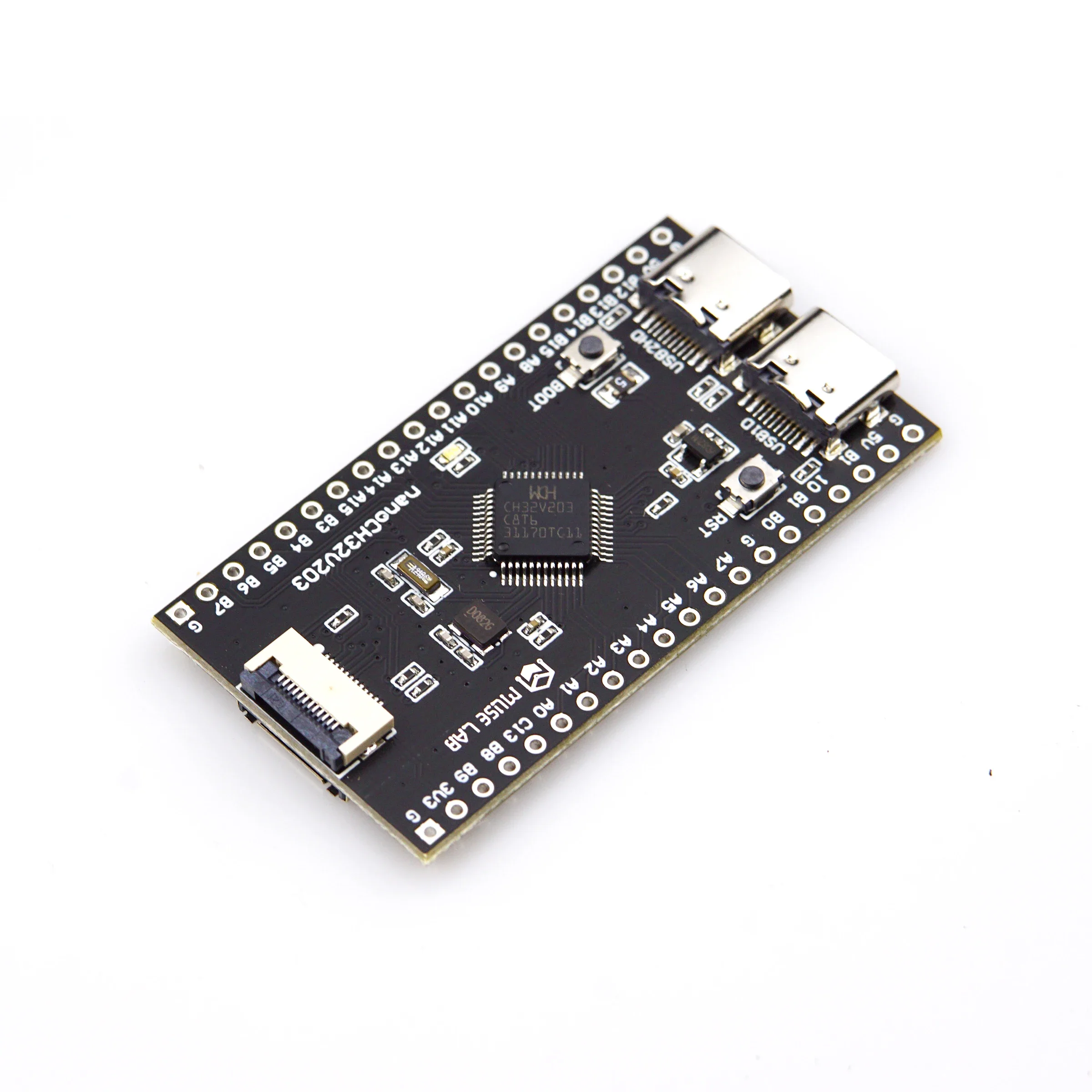 Placa nanoCH32V203 en detalle