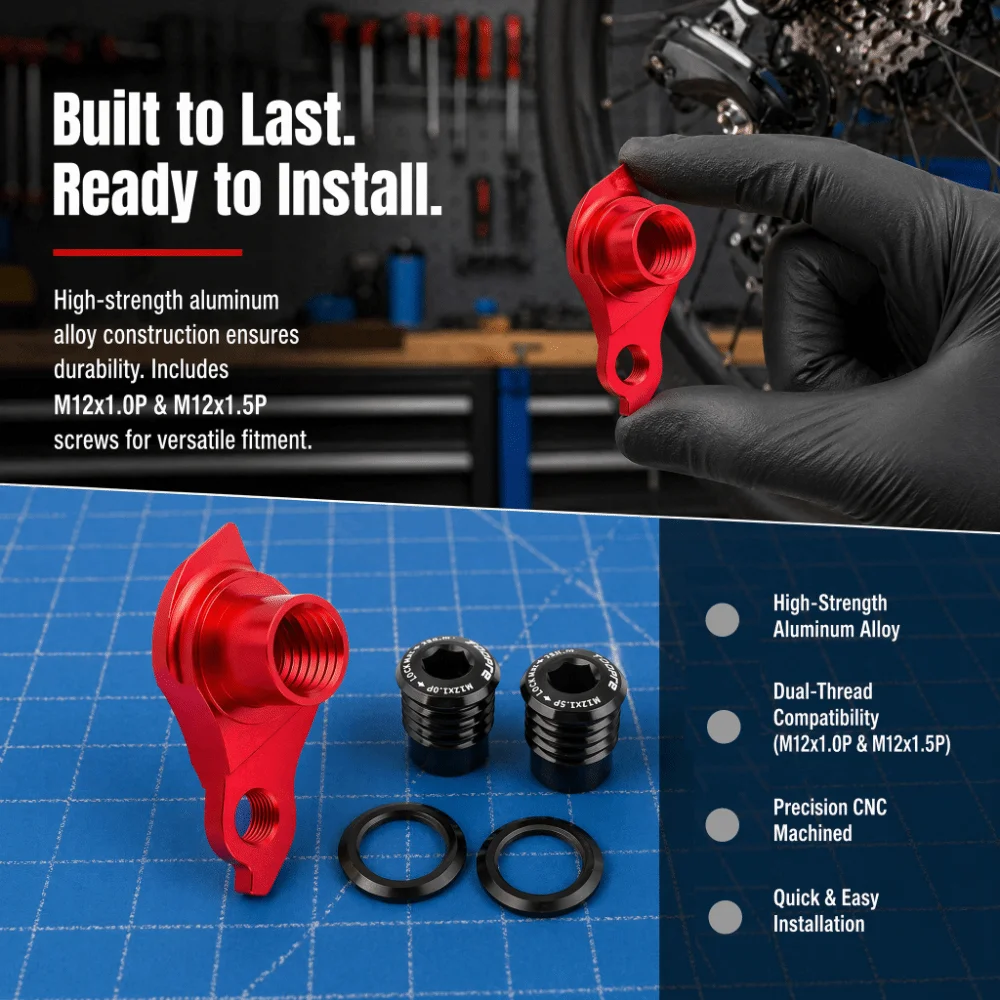 Soporte desviador UDH de aleación CNC, ligero y fácil - imagen 2