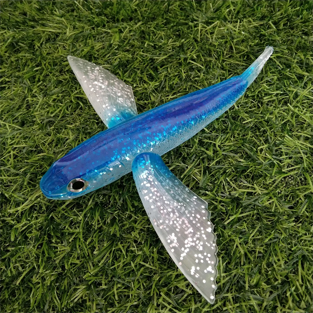 Swolfy señuelos de pesca de PVC para agua salada