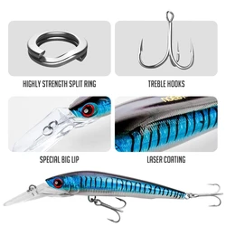 Señuelo Minnow Noeby 18cm 98g – Hundimiento 7-9m para arrastre