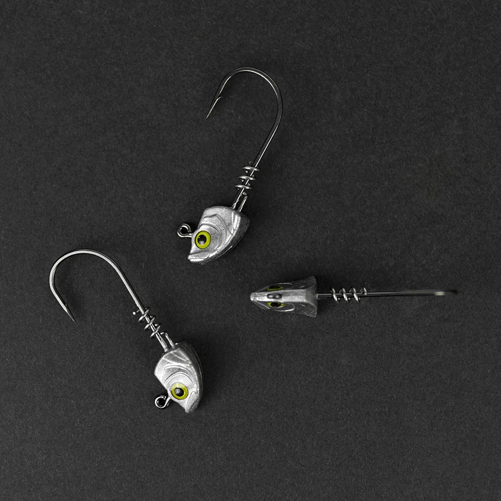 MrLurion Cabezas de jig con tornillo y anzuelo para vinilo - imagen 5