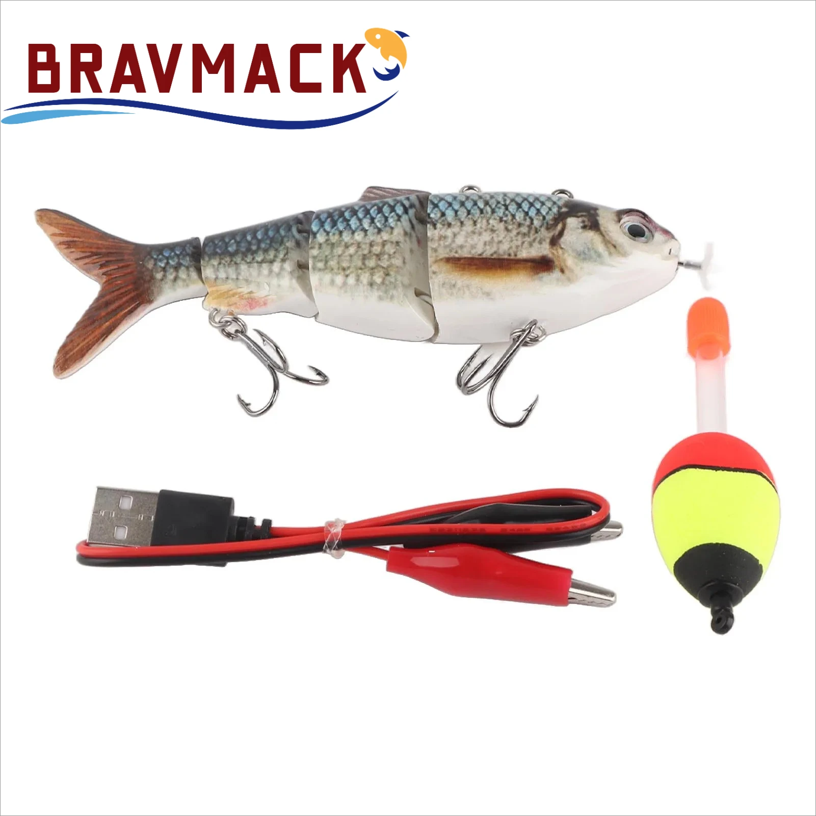 Señuelo robótico multiarticulado BRAVMACK con luz