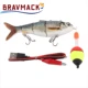 Señuelo robótico BRAVMACK multiarticulado LED verde recargable - imagen 2