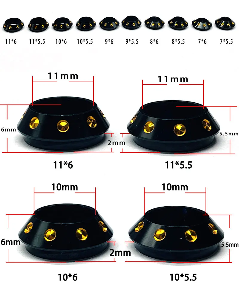 Anillos en detalle para reparación