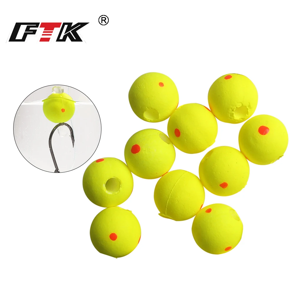FTK Bolas flotantes 8mm/10mm con espuma de alta flotabilidad para cebo