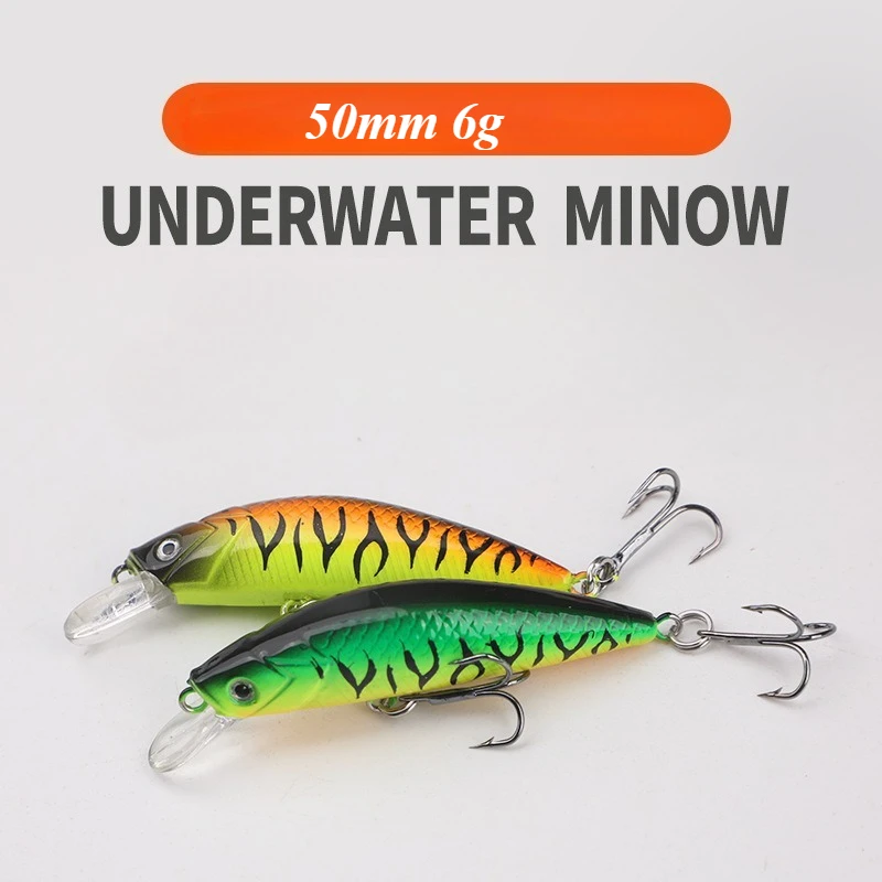 Señuelo tipo Minnow de hundimiento lento con ojos 3D
