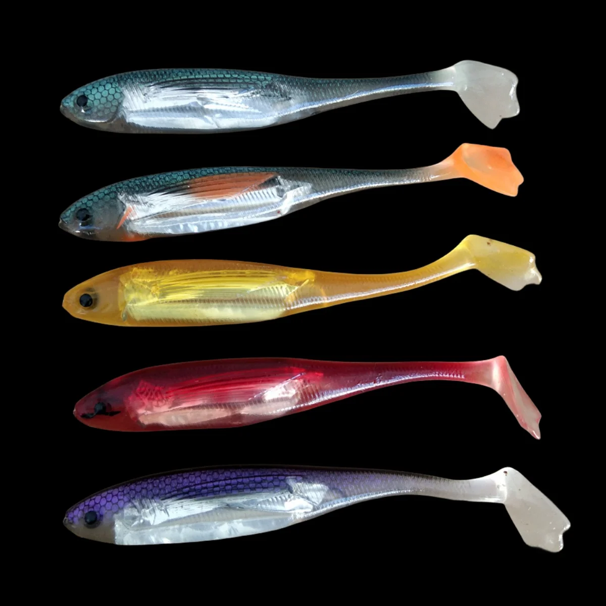 Swolfy vinilo shad Swimbait 120mm 9,9g de goma para lucio y perca - imagen 4