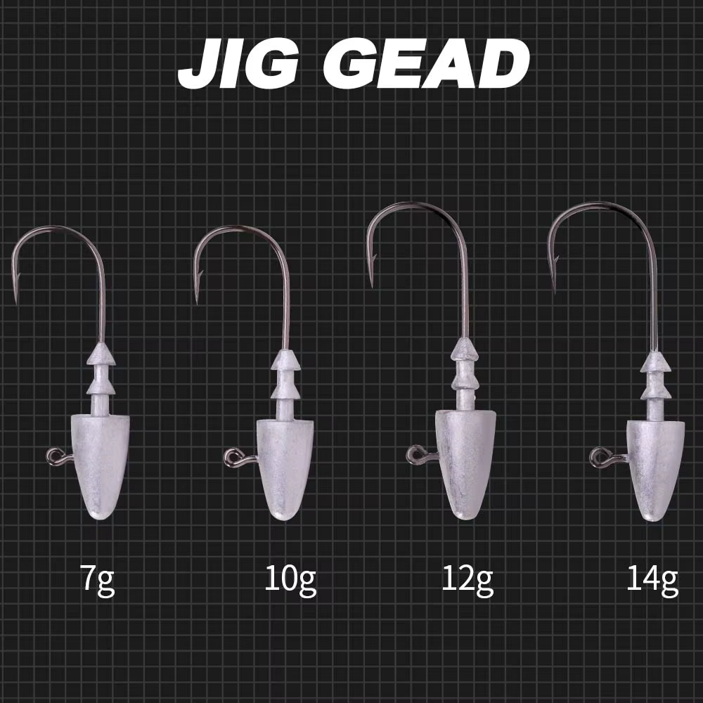 Hunthouse anzuelo jigging cabeza tornillo – vinilo para Big Shad - imagen 4