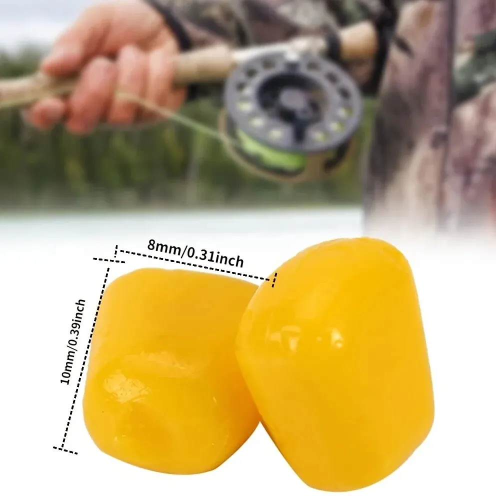 Cebo flotante de silicona con olor a maíz para pesca carpa eficaz