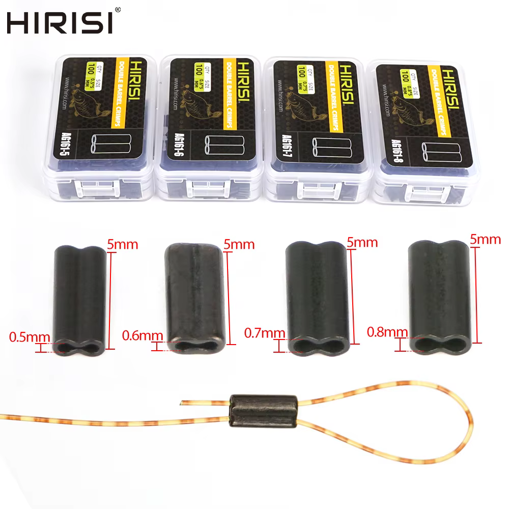 Tubos de Crimpado Dobles Hirisi AG161 para Línea Trenzada - imagen 3