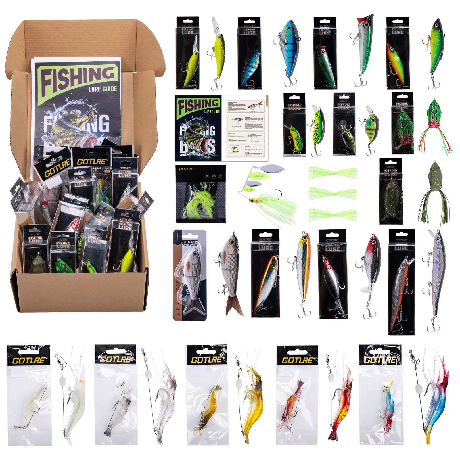Señuelos Swimbait Goture Premium anti-enredos multiarticulados - imagen 2