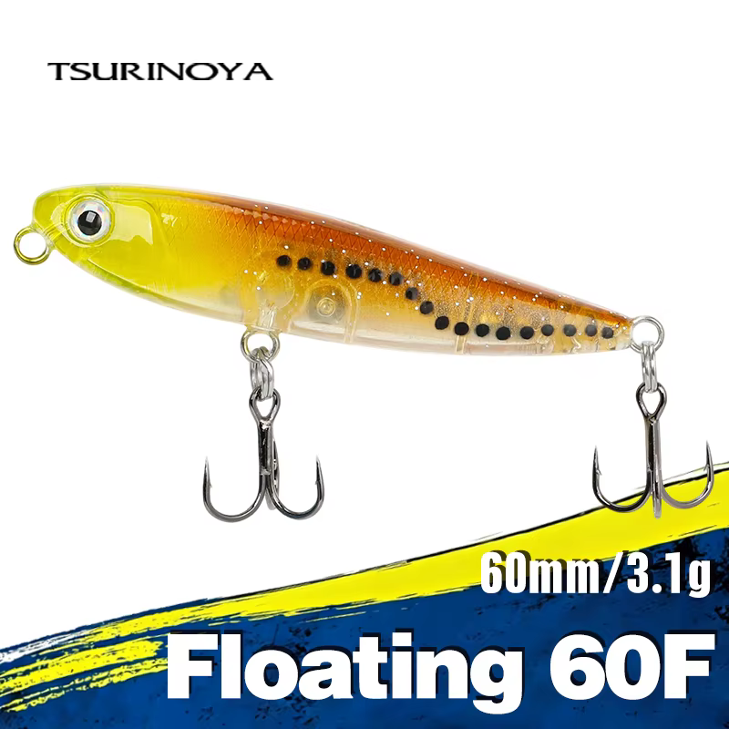 Tsurinoya DW64 Minnow flotante 60mm para trucha y lubina