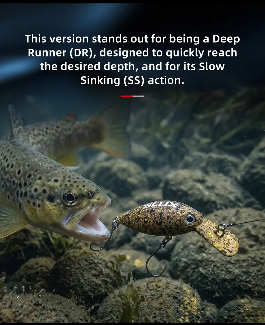 Señuelo en acción de pesca