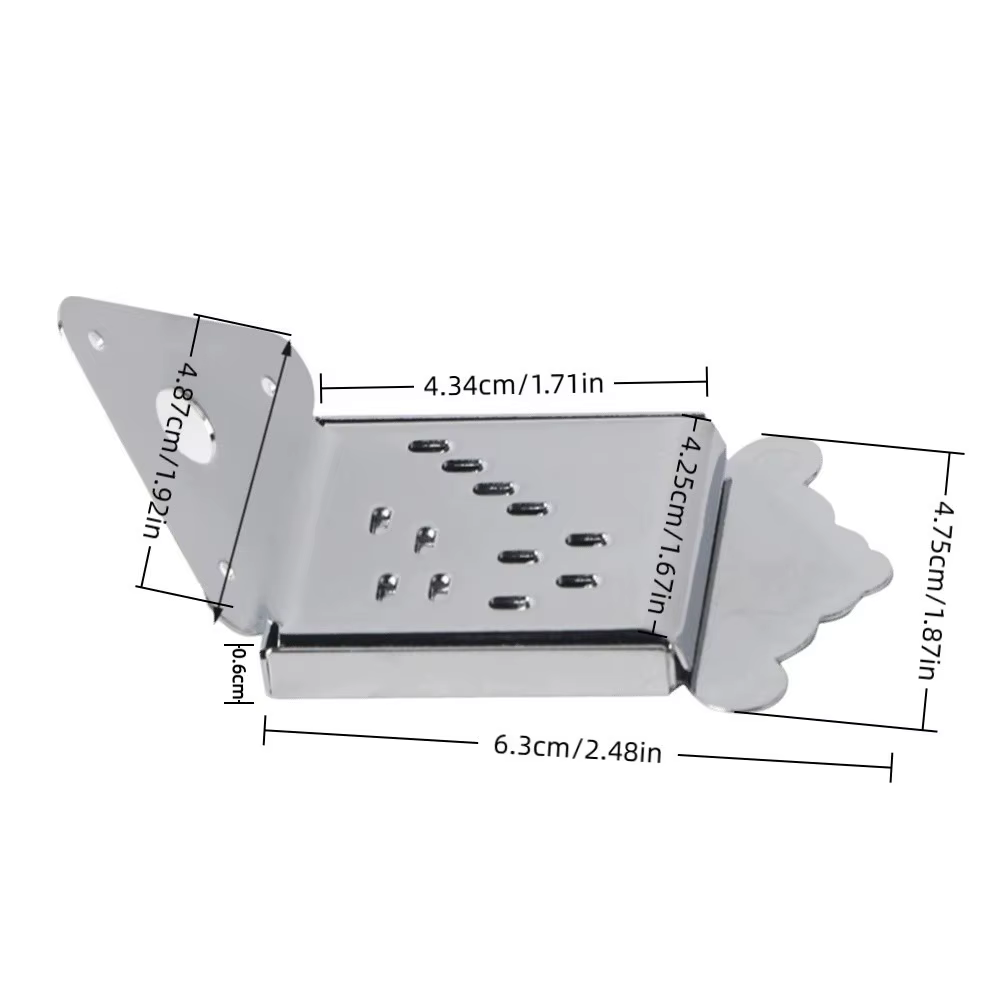 Tirante para Mandolina Plateado/Negro – Cubierta Extremo Trasero con Tornillos - imagen 5