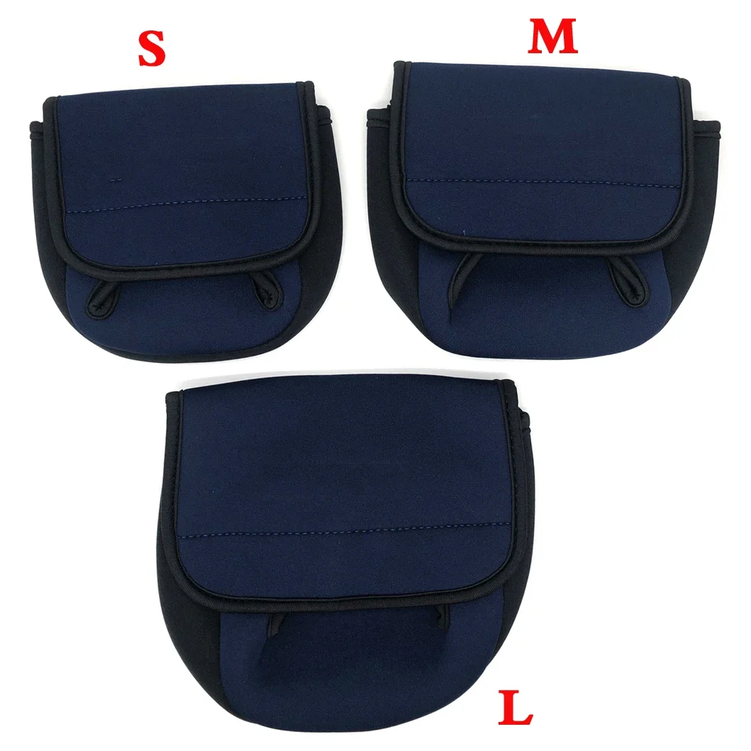Funda protectora para carrete de pesca con compartimentos