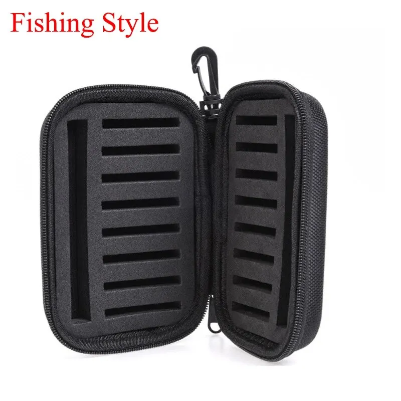 JSFUN Estuche EVA pescador portátil para mosca, cuchara y giratoria