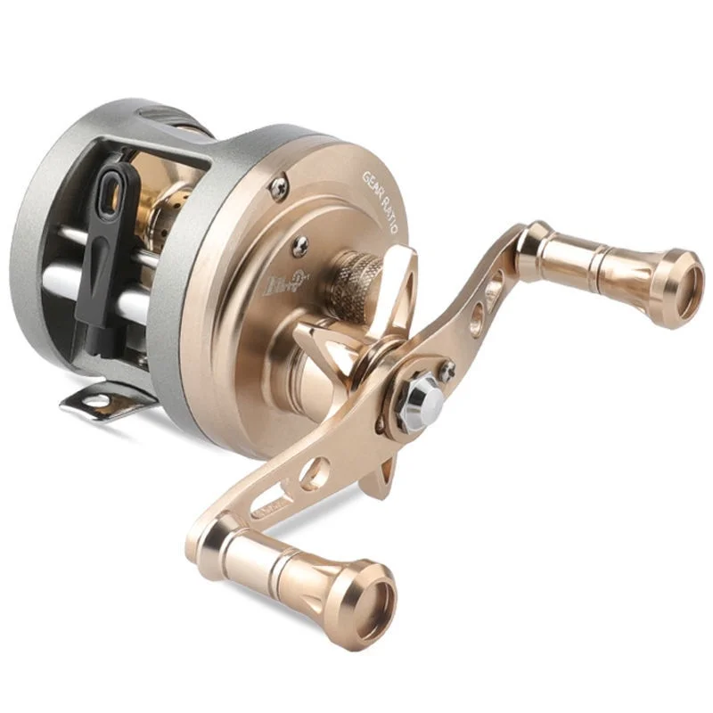 Carretes de tambor JH, freno regulable para pesca deportiva fácil - imagen 3